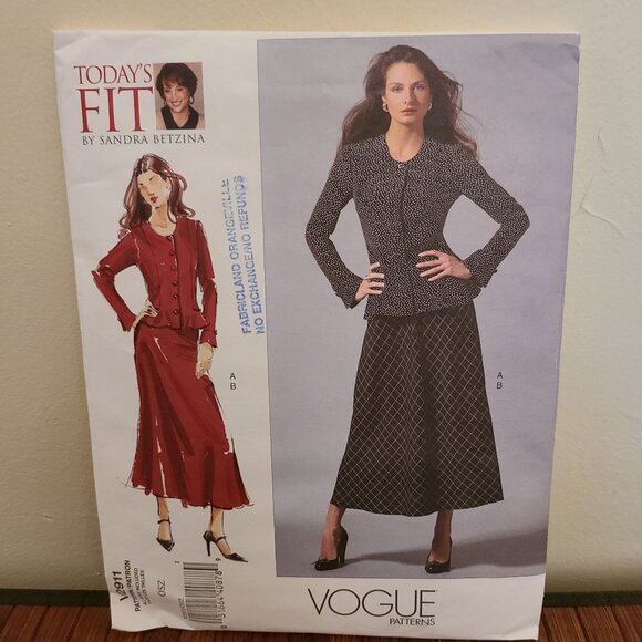 Vintage Vogue Today's Fit  Sandra Betzina Patterns - Three - Picture 2 of 15